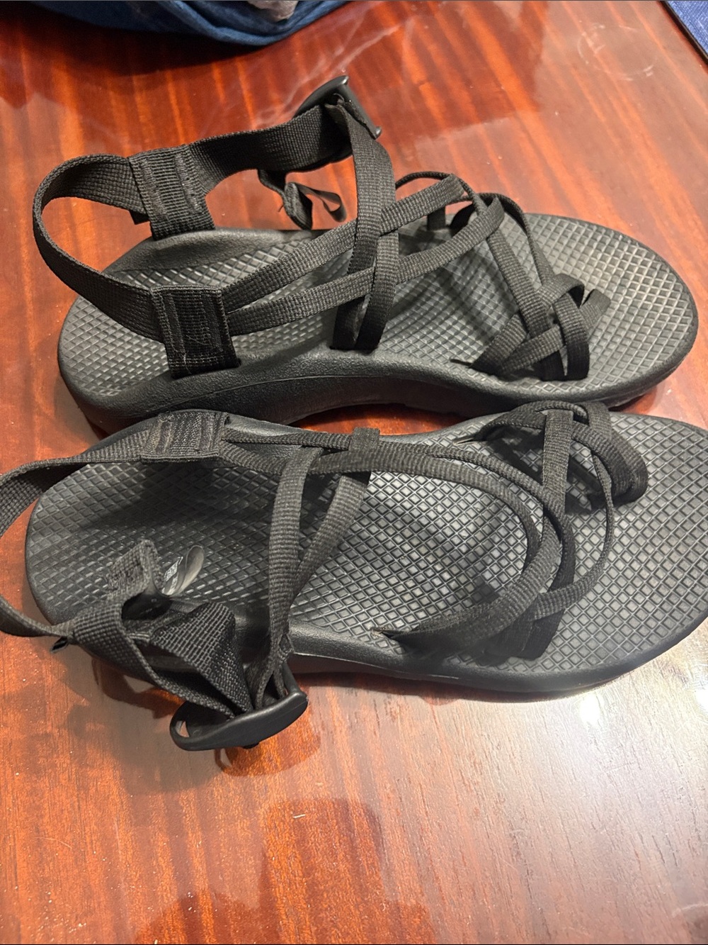 Chaco Black Outdoor Strap Sandals - Picture 2 of 3